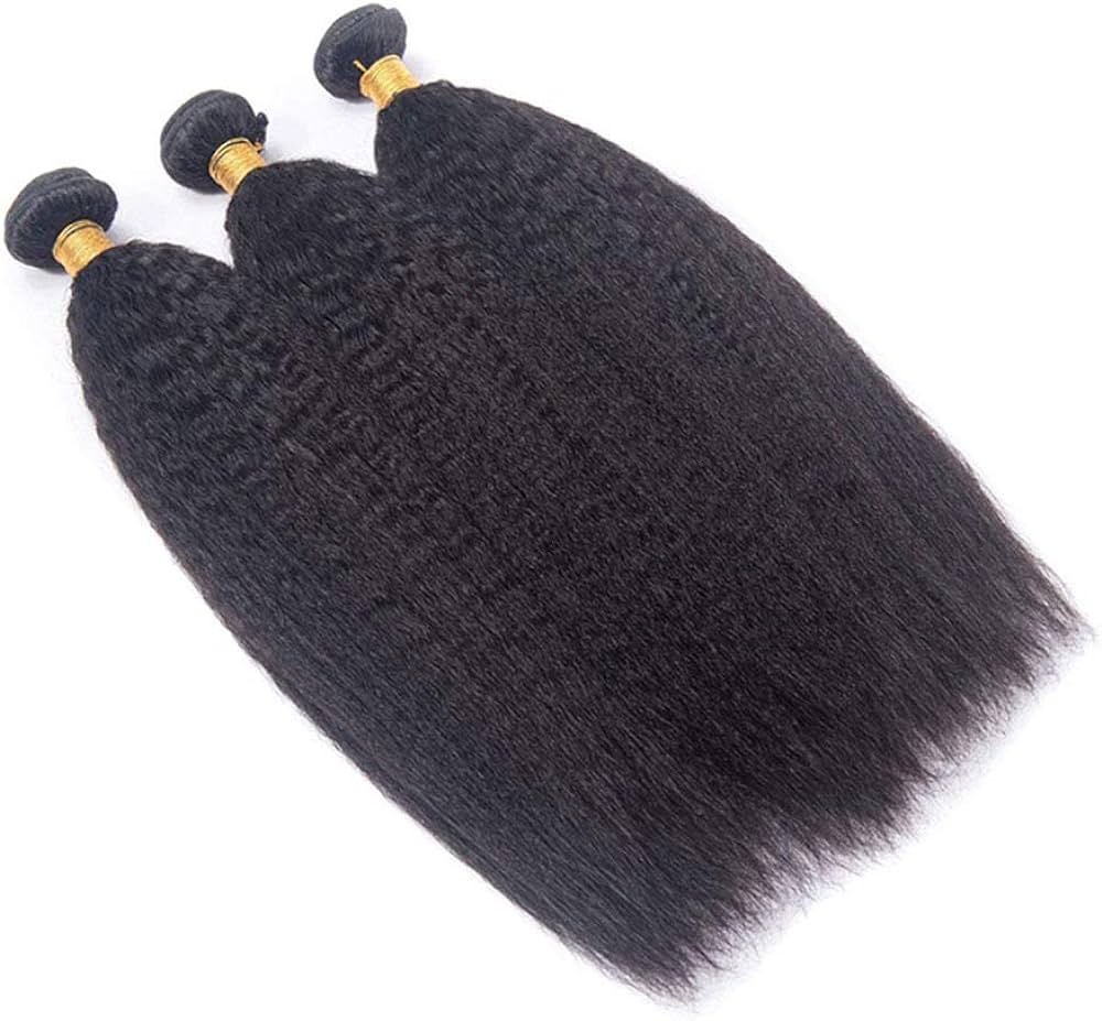 HUMAN HAIR BUNDLES KINKY STRAIGHT